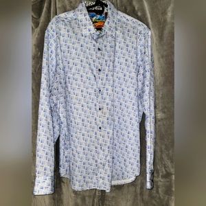 🏜🏜🏜NWOT Men's Vintage Robert Graham Shirt; Size: 2XL🏜🏜🏜